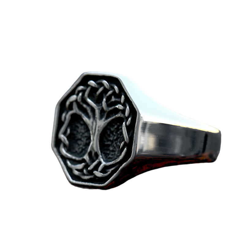 Stainless Steel Yggdrasil Ring