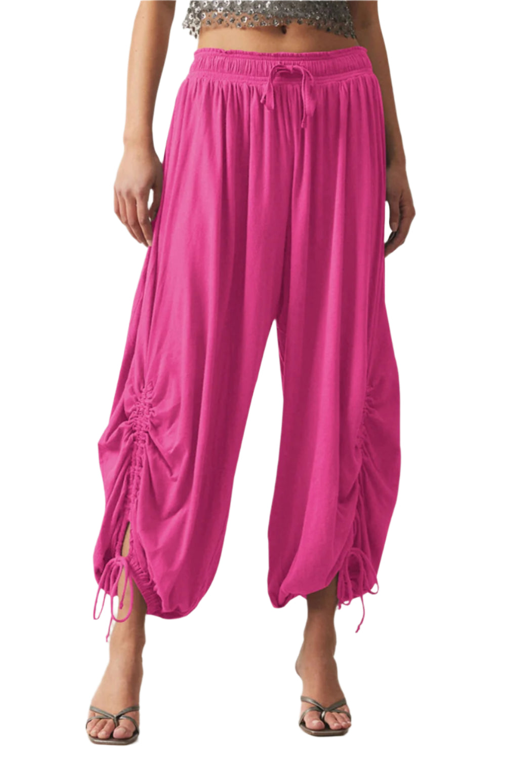 Drawstring Ruched Pants