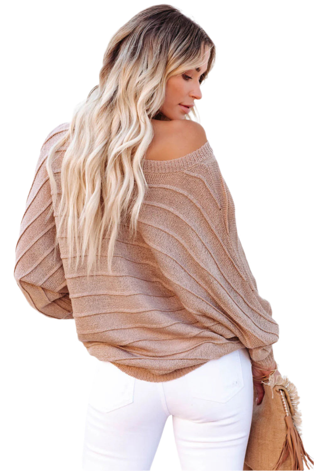 Round Neck Long Sleeve Knit Top