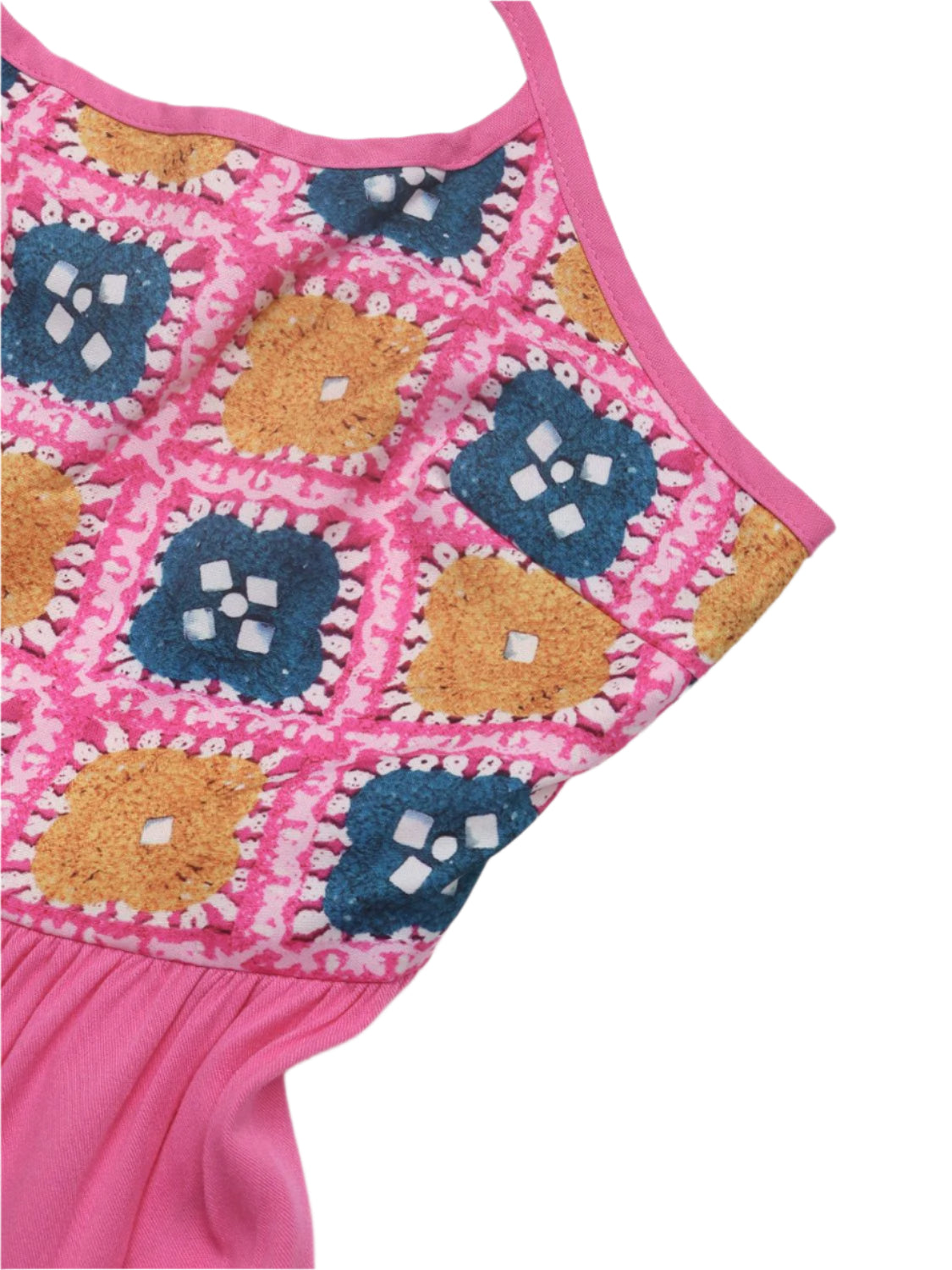 Perfee Printed Halter Neck Tiered Midi Dress