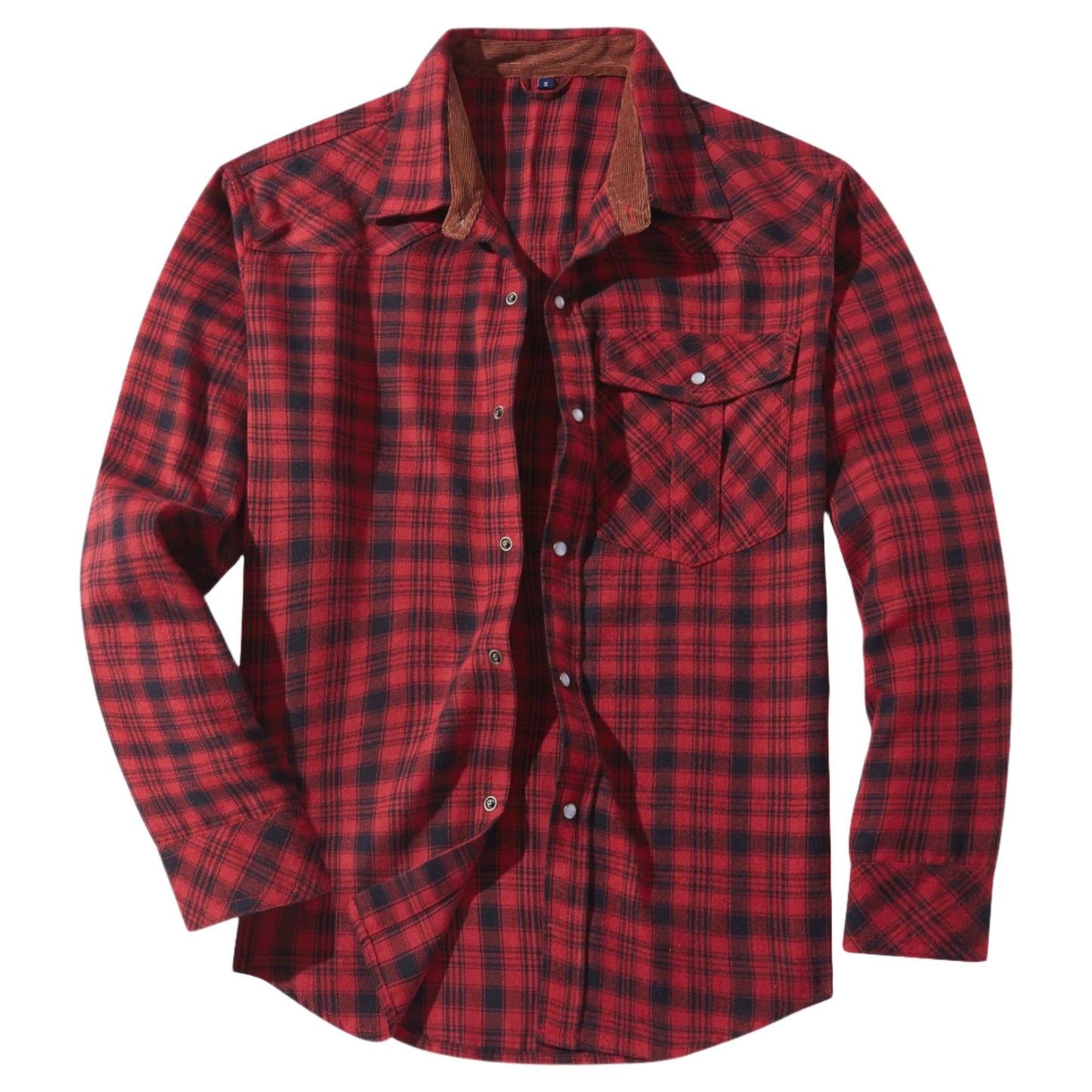Men's Long Sleeve Pearl Button Shirt