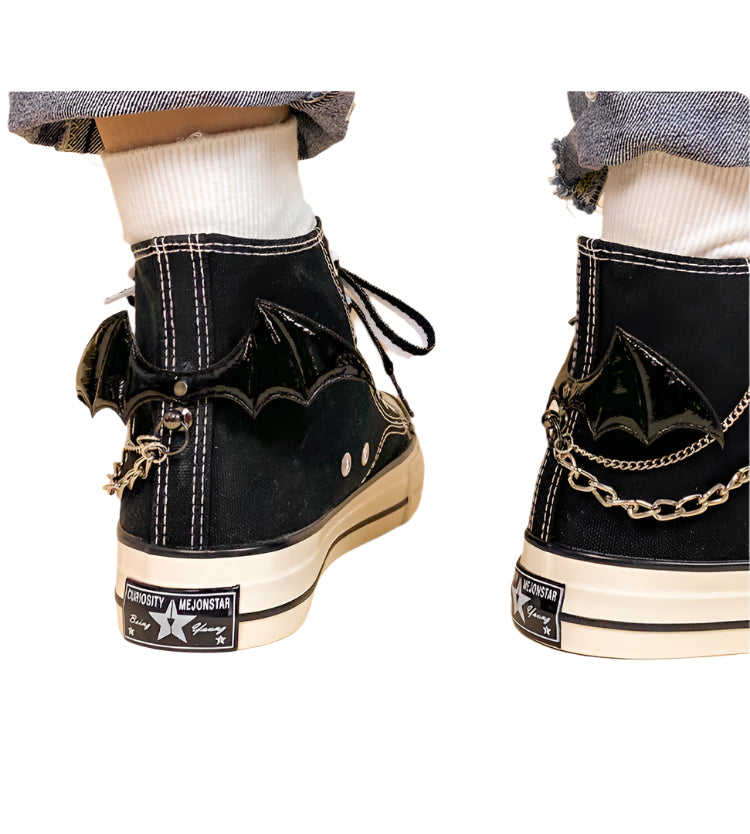 Batwing Canvas High Top Shoes