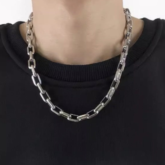 O Shaped Cuban Thick 925 Sterling Silver Chain
