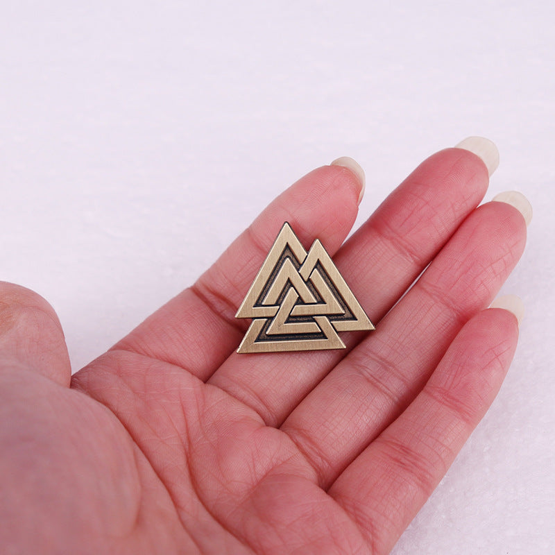 Valknut Pin Brooch