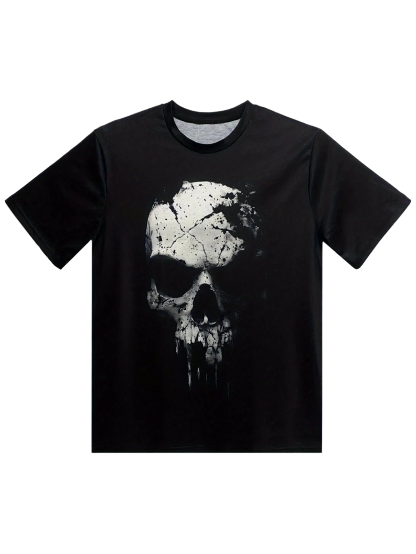 Men's 3D Print Skull T-Shirt