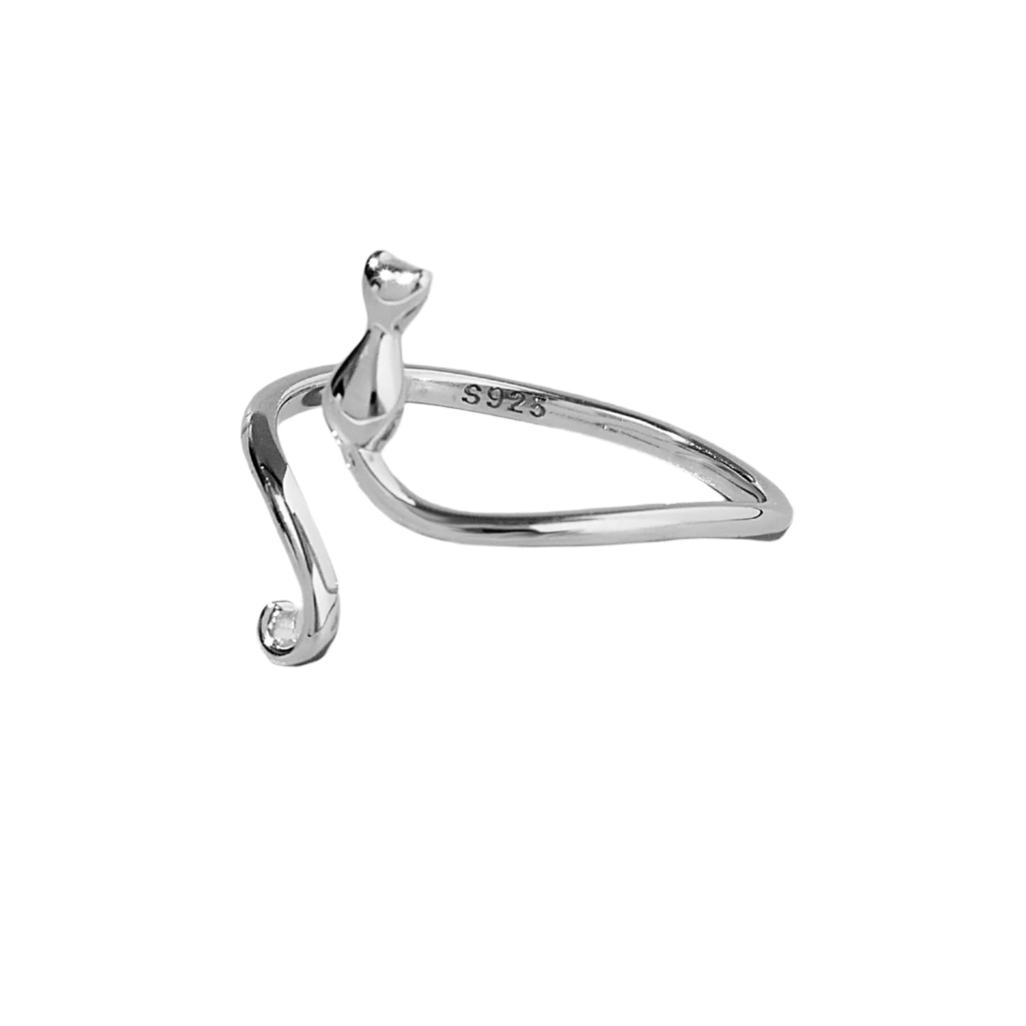 Cat Shape 925 Sterling Silver Ring
