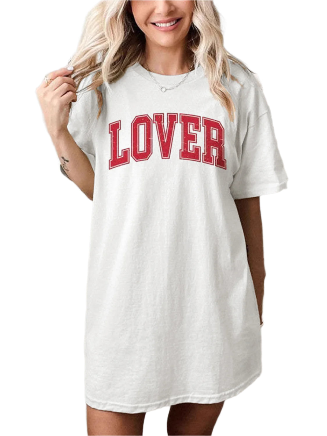 LOVER Round Neck Half Sleeve T-Shirt