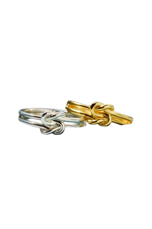 925 Sterling Silver Love Knot Ring