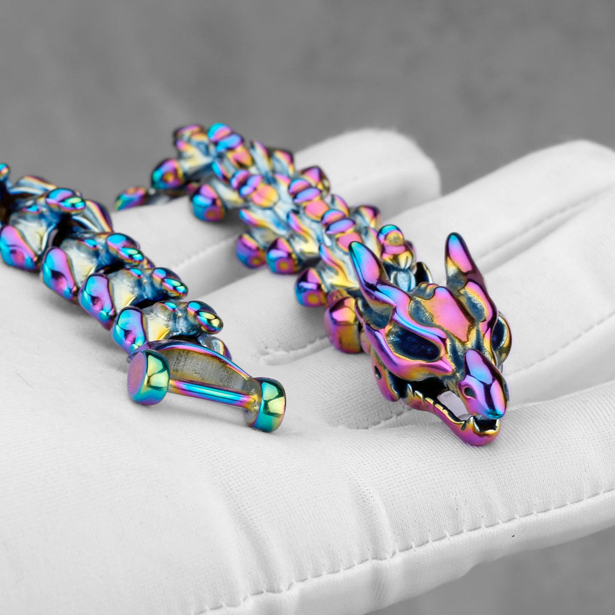 Men's Stainless Steel Jormungandr Keel Chain Bracelet