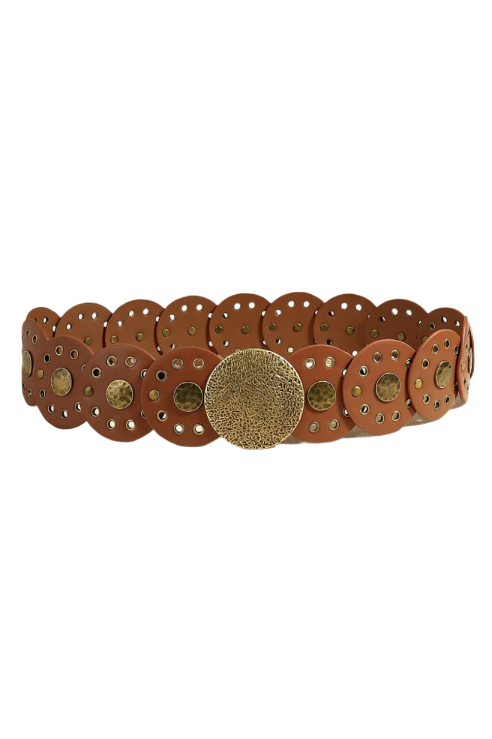 Round Shape PU Leather Belt