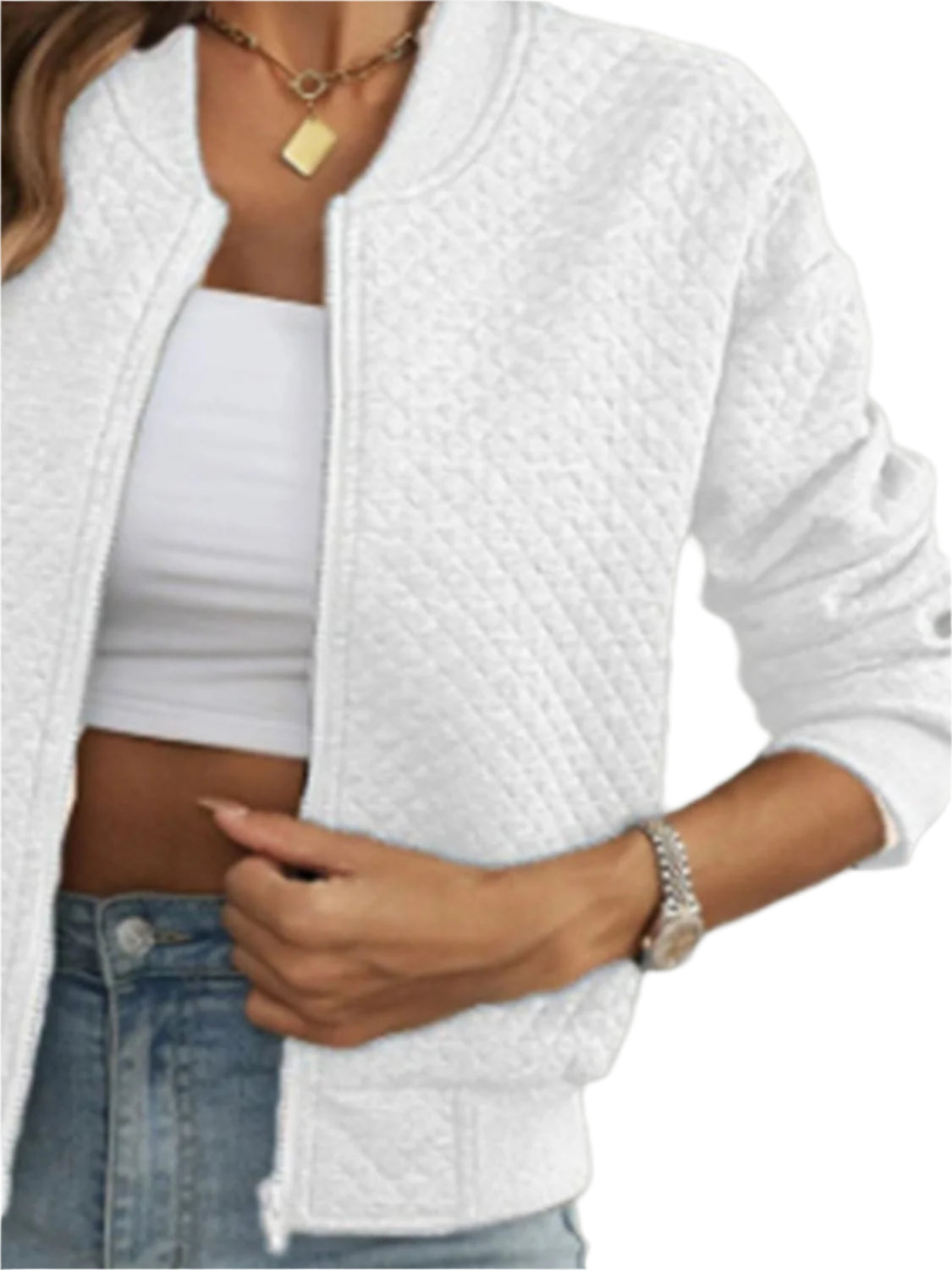 Zip Up Long Sleeve Jacket