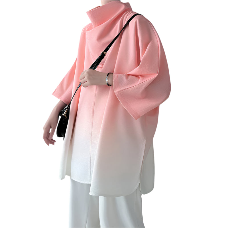 Men's Gradient Poncho