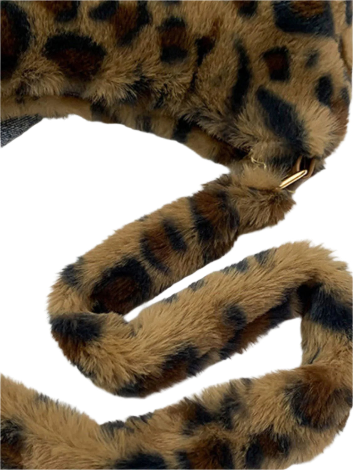 Leopard Fluff Shoulder Bag