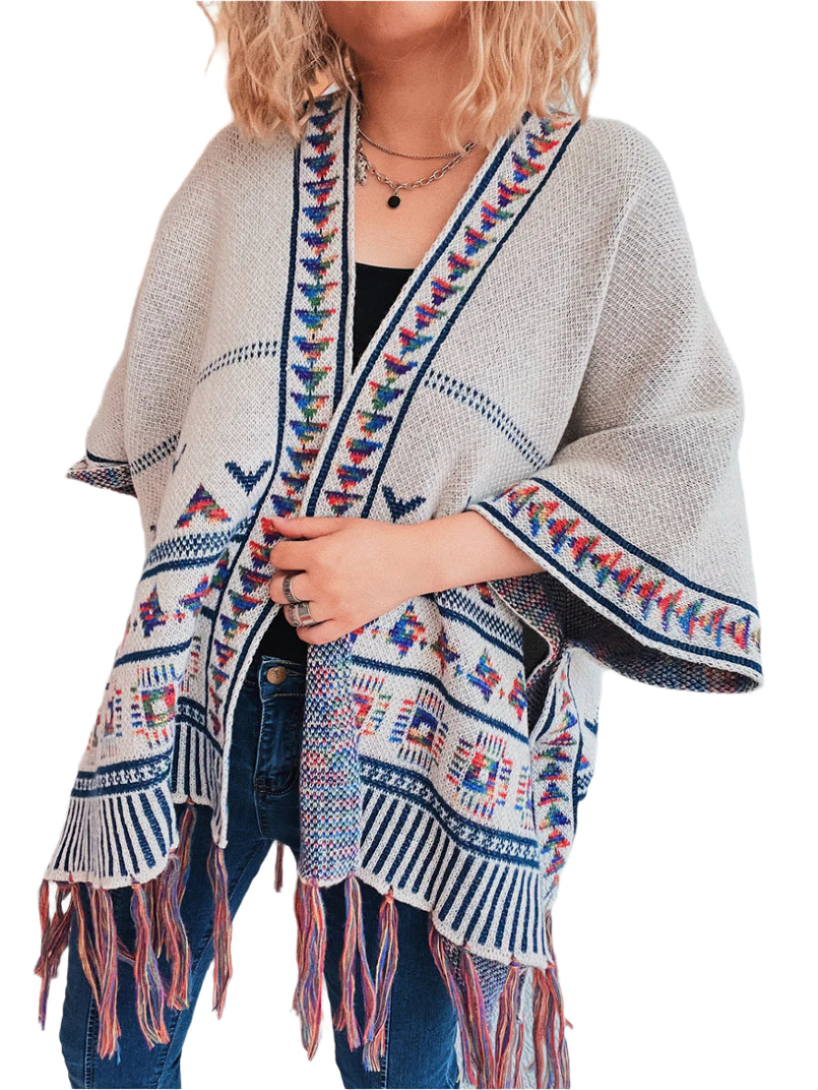 Fringe Open Front Cardigan
