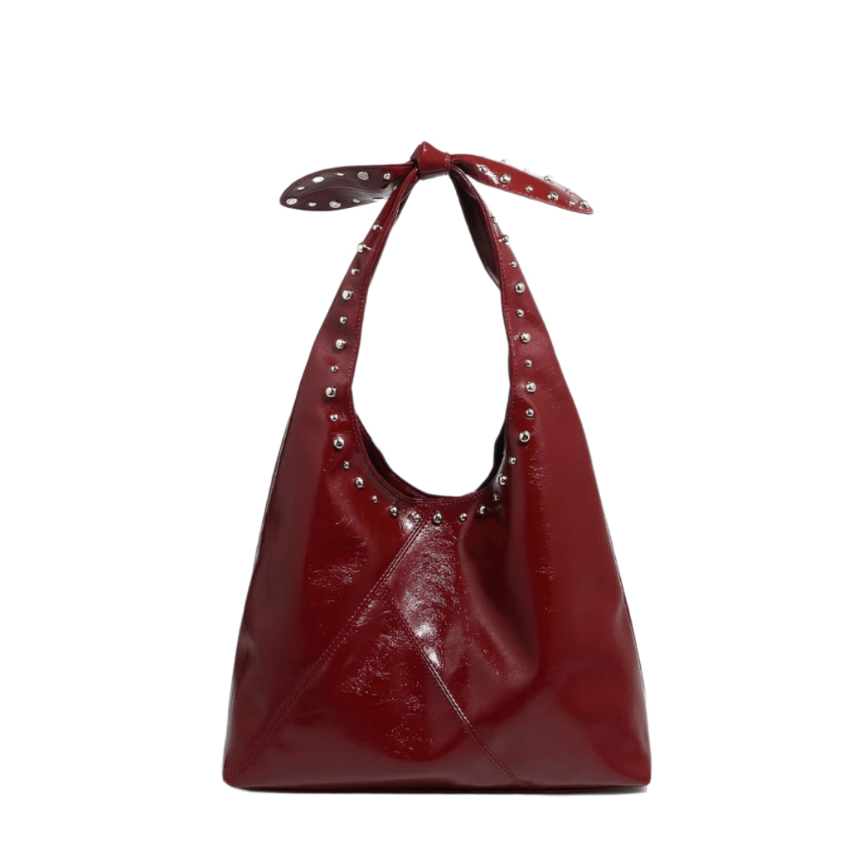 Bow Rivet Bucket Bag