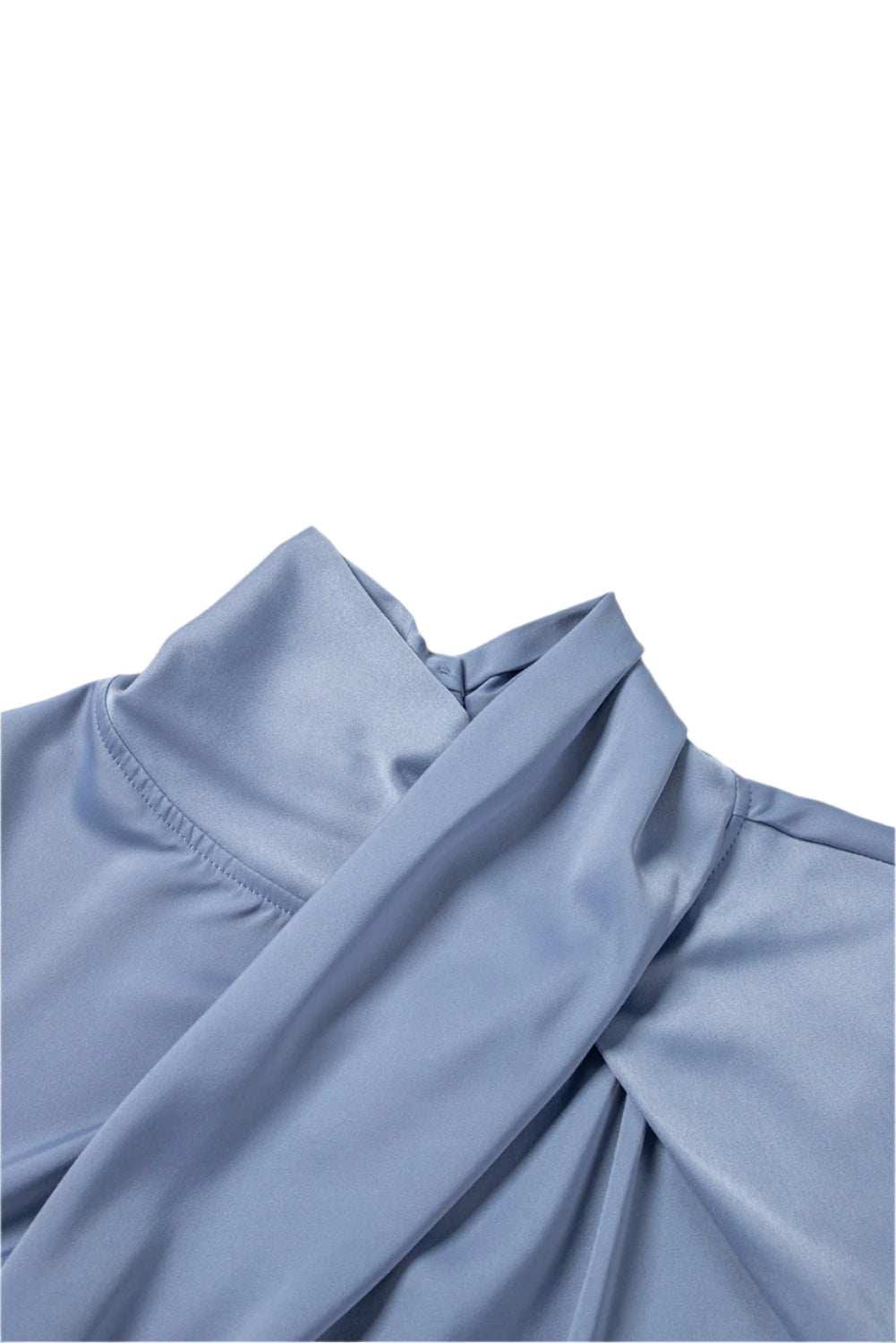 Cutout Turtleneck Long Sleeve Blouse