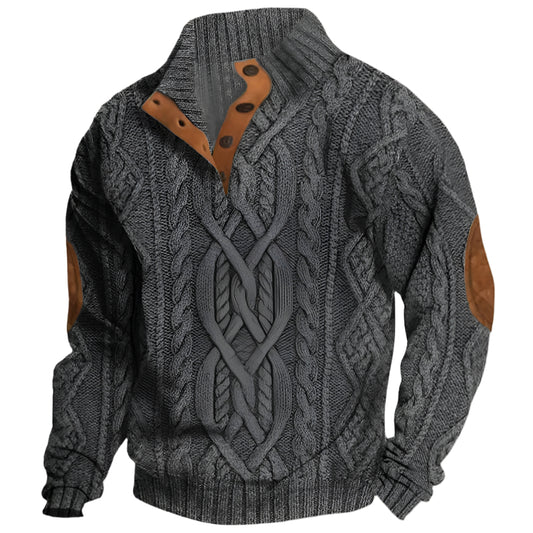 Twisted Knit Men's Sweater