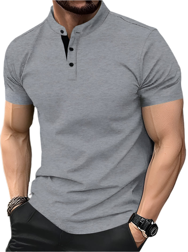 Men's Contrast Collar T-Shirt