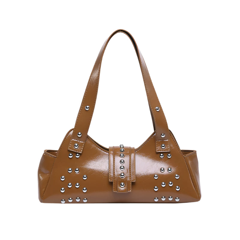 PU Leather Rivet Handbag
