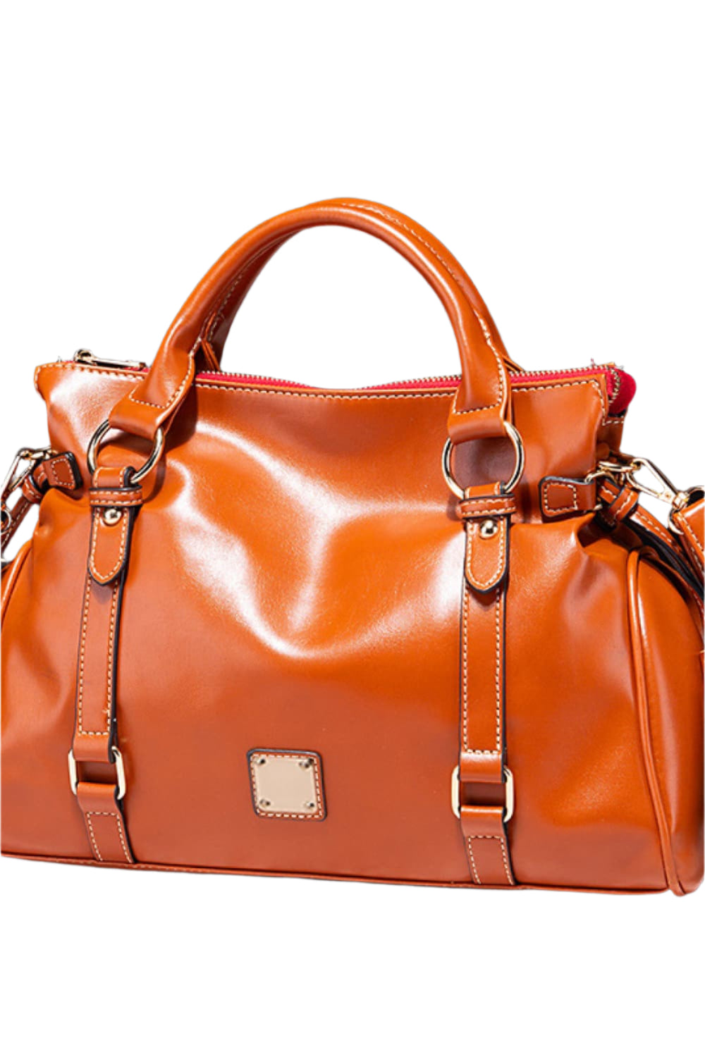 PU Leather Handbag with Tassels