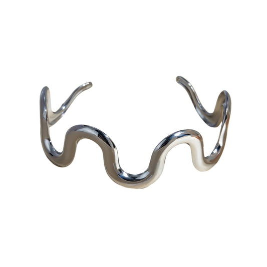 Stainless Steel Wave Shape Bracelet