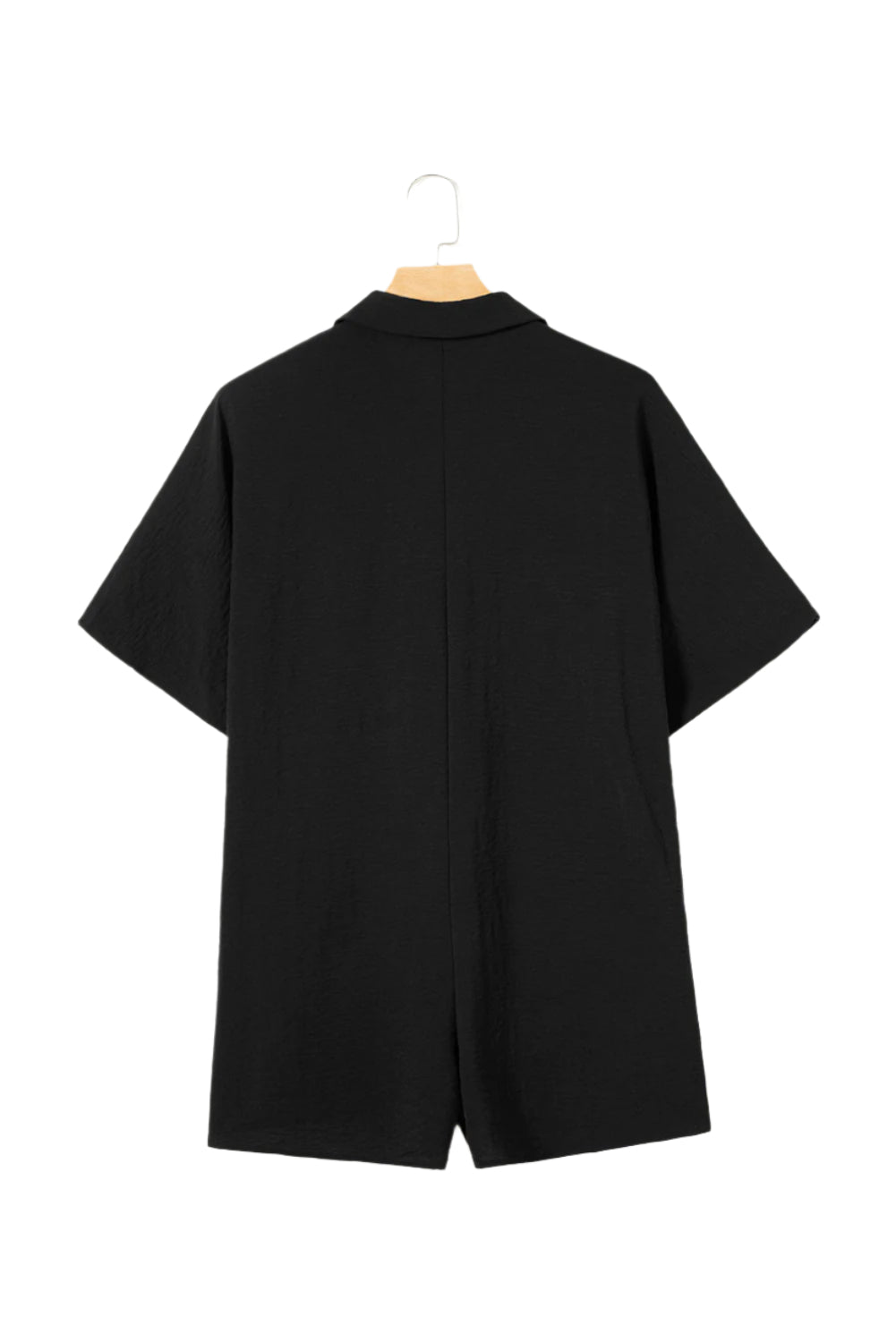 Half Button Collared Neck Romper