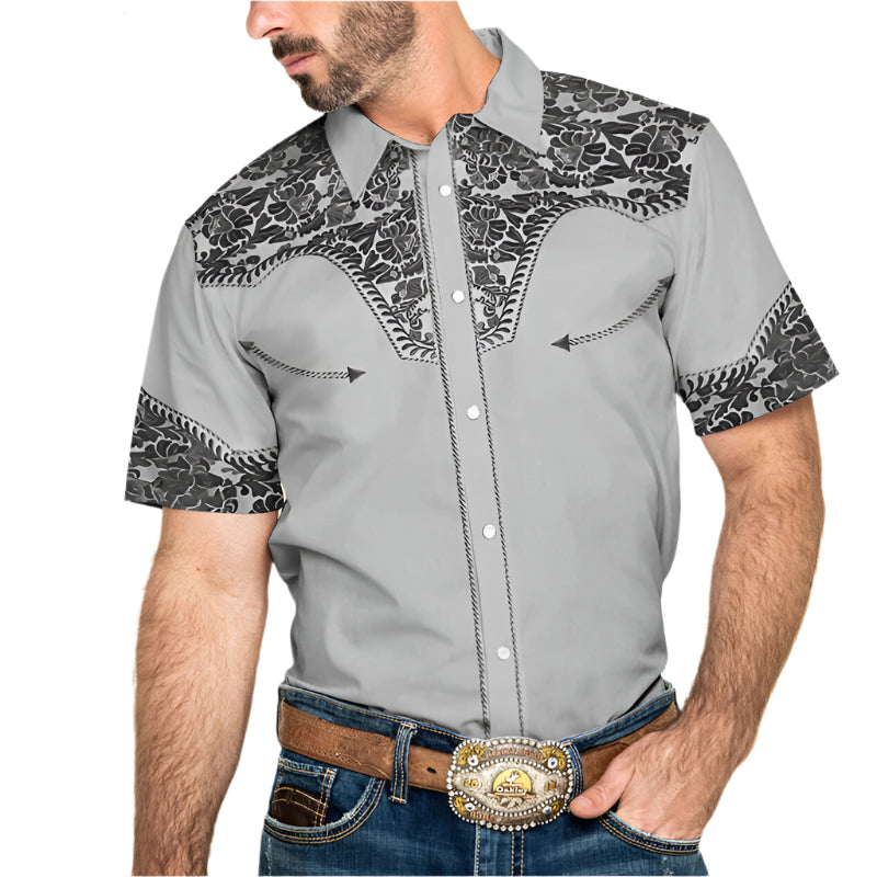 Collard Men's Western Button Down Shirt