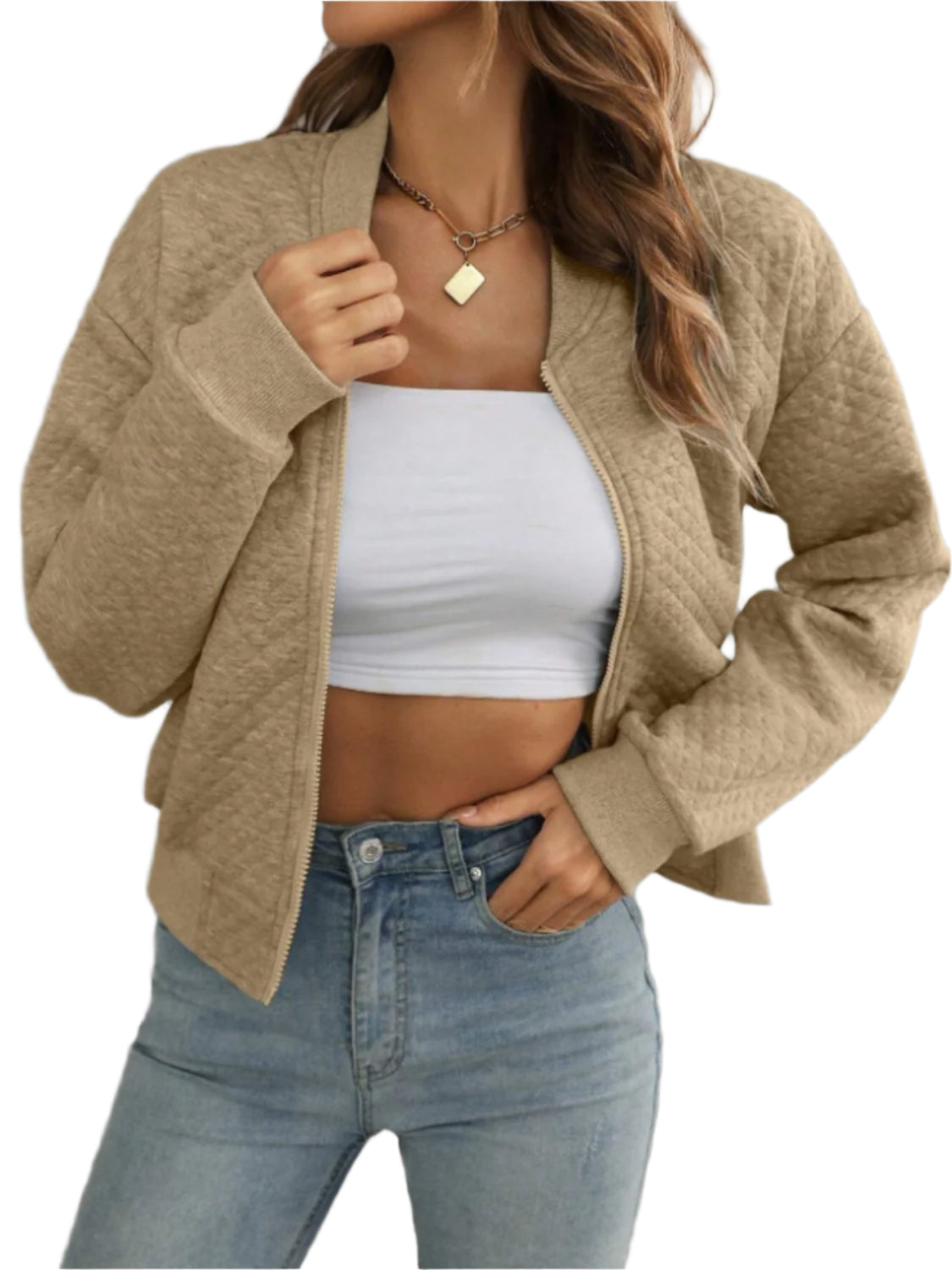 Zip Up Long Sleeve Jacket