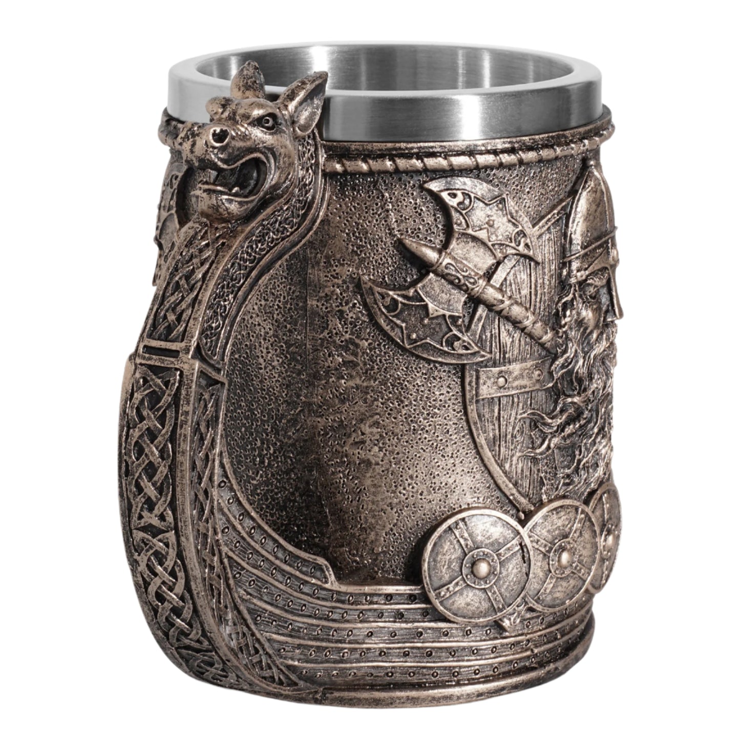Handmade Norse Viking Beer Stein Resin Altar Mug
