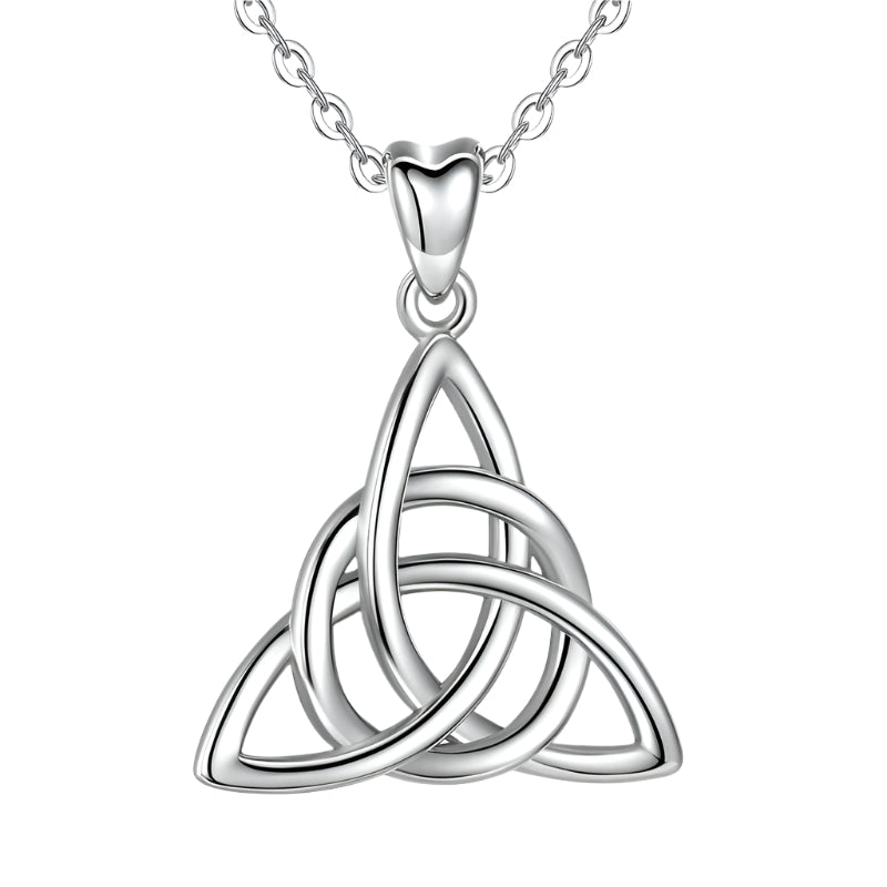 925 Sterling Silver Triquetra Necklace