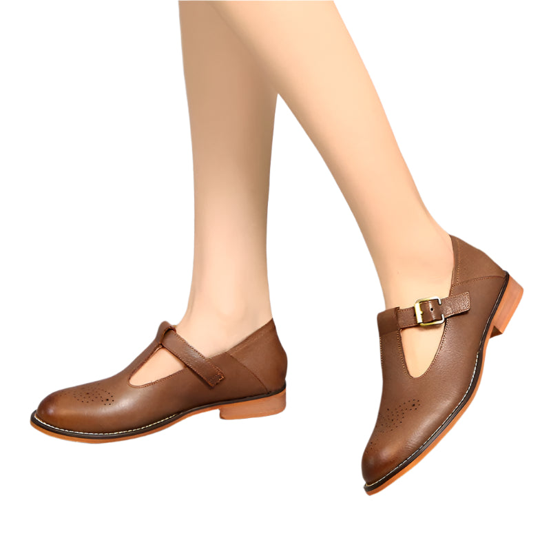 Cowhide leather May Jane Shoes