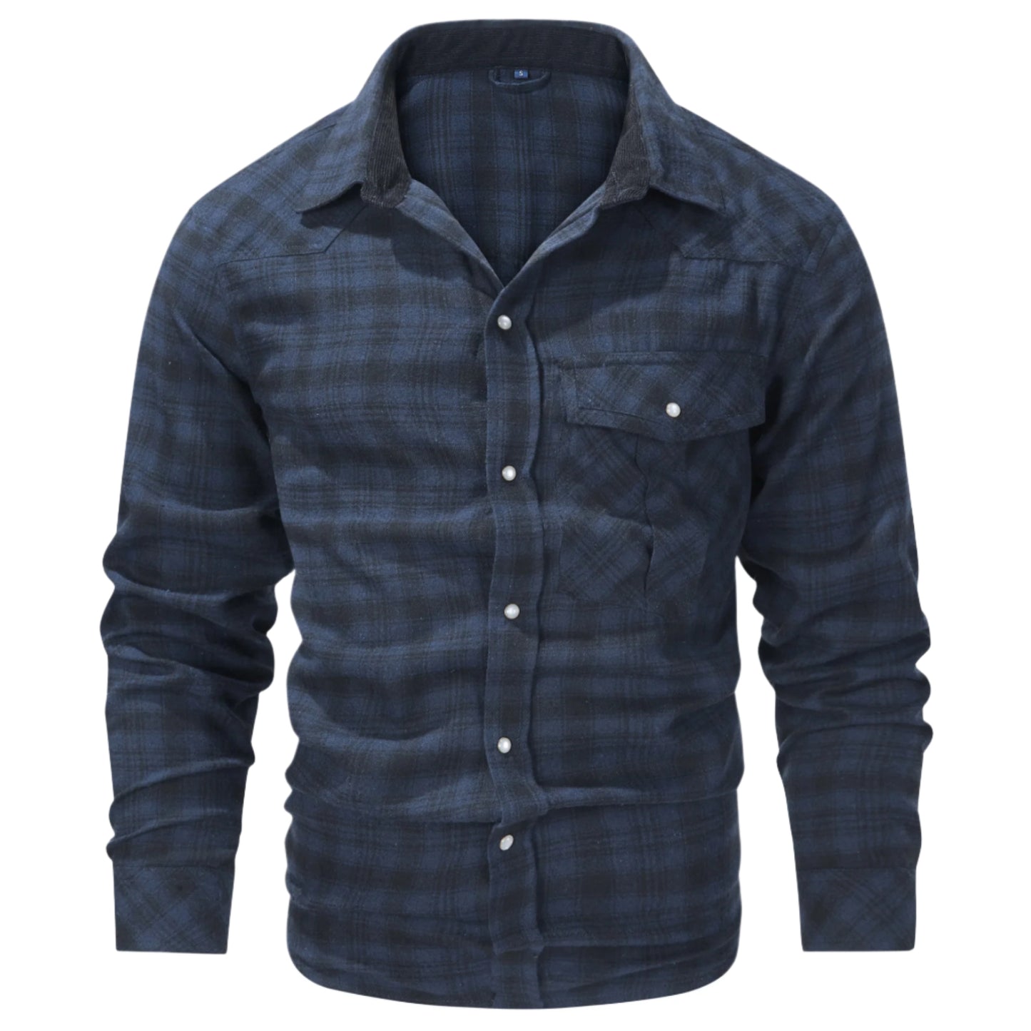 Men's Long Sleeve Pearl Button Shirt