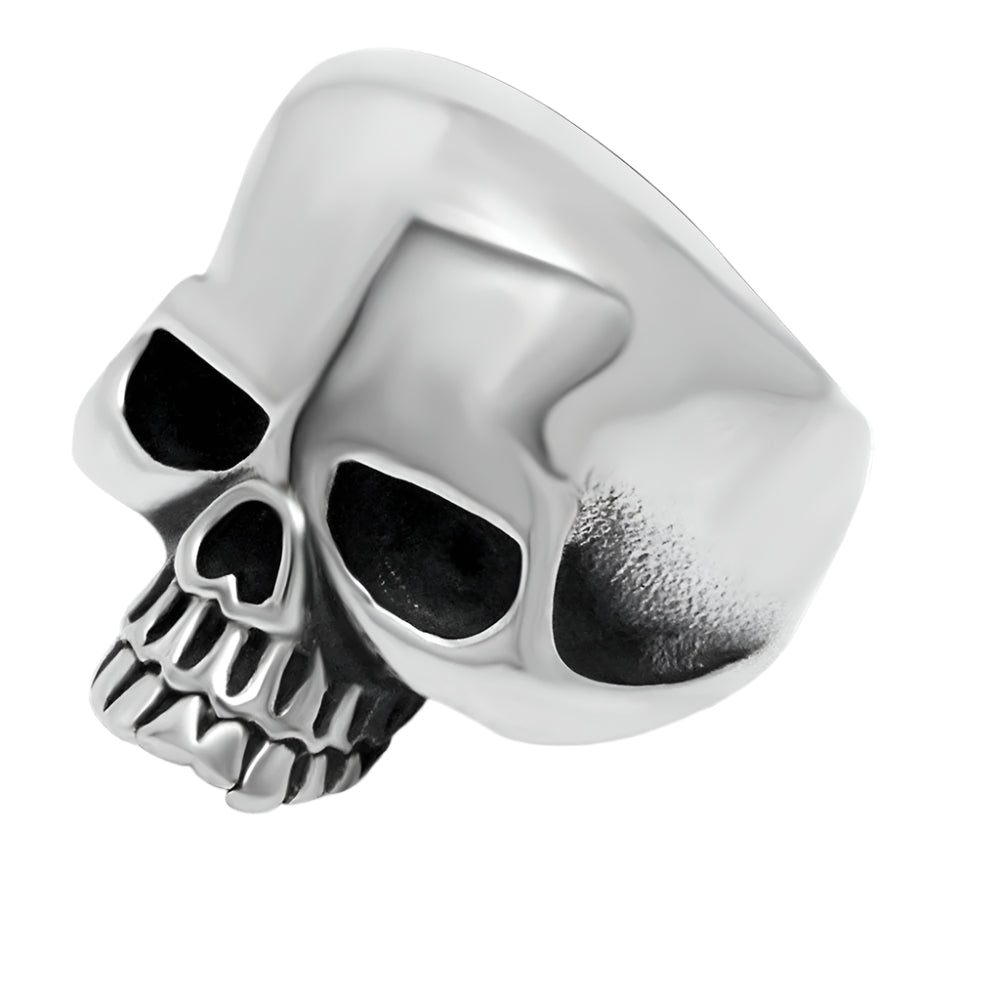 Stainless Steel Jawless Skull Ring