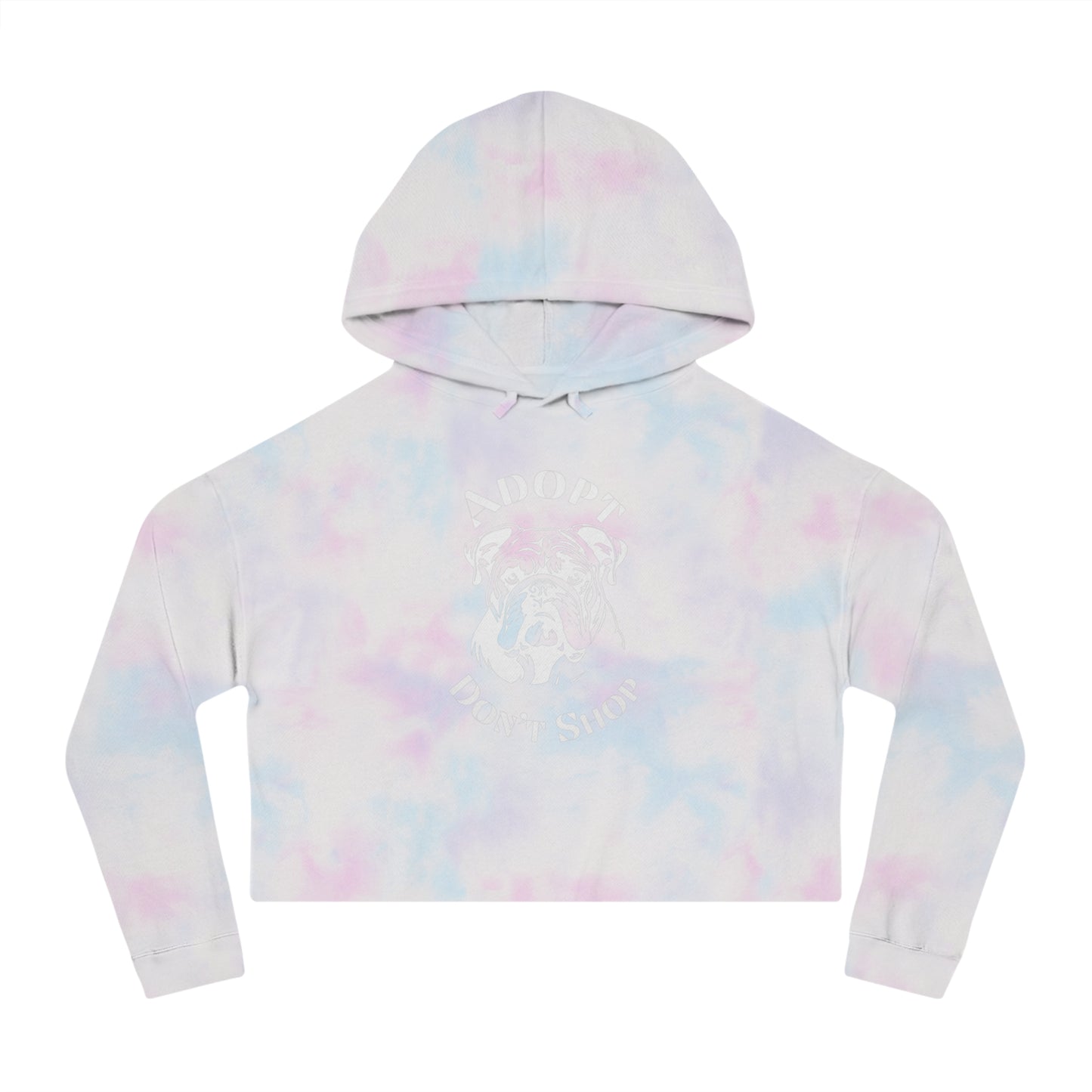 Women’s Cropped Hooded Adopt Don't Shop Sweatshirt