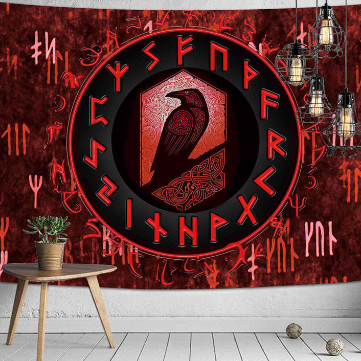 Norse Elder Futhark Runes Wall Hangings Tapestries