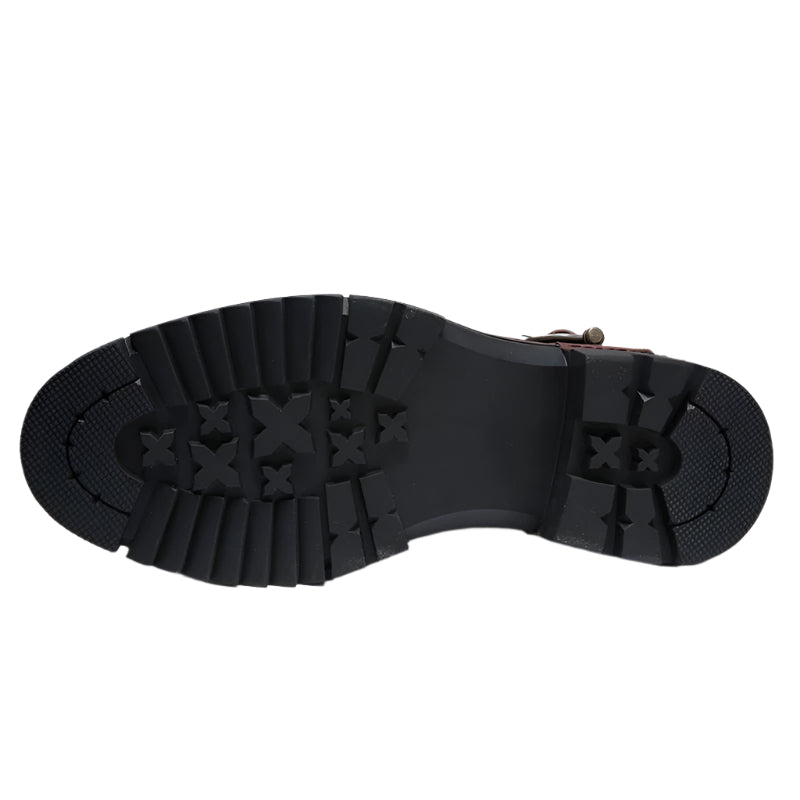 Genuine Wrinkle Cowhide Leather Men's Boots