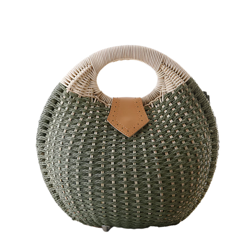 Hand Woven Rattan Handbag