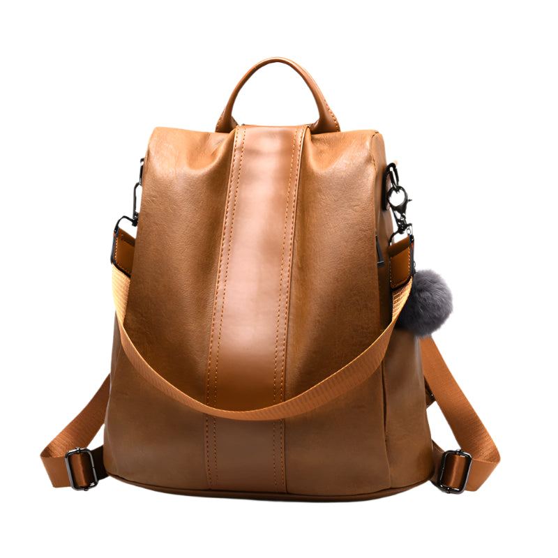 Sheepskin Patchwork Messenger Style Bag with Shoulder Strap