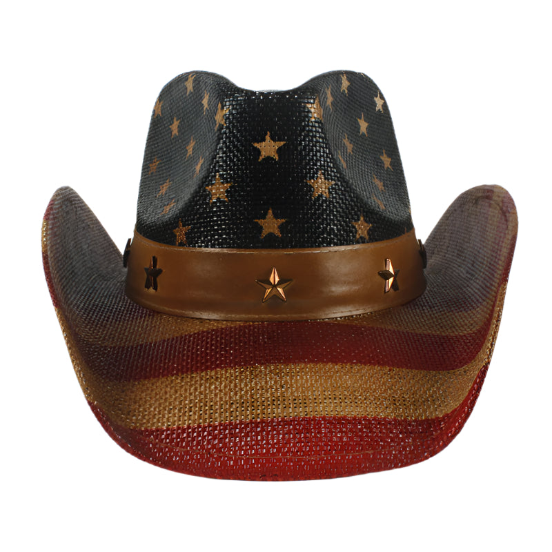 Men's USA Western Grass Woven Hat