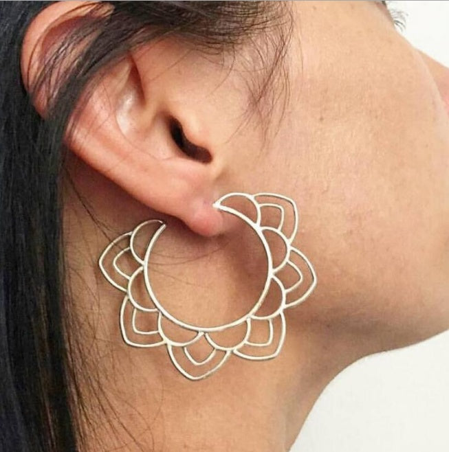 Lotus Drop Earrings