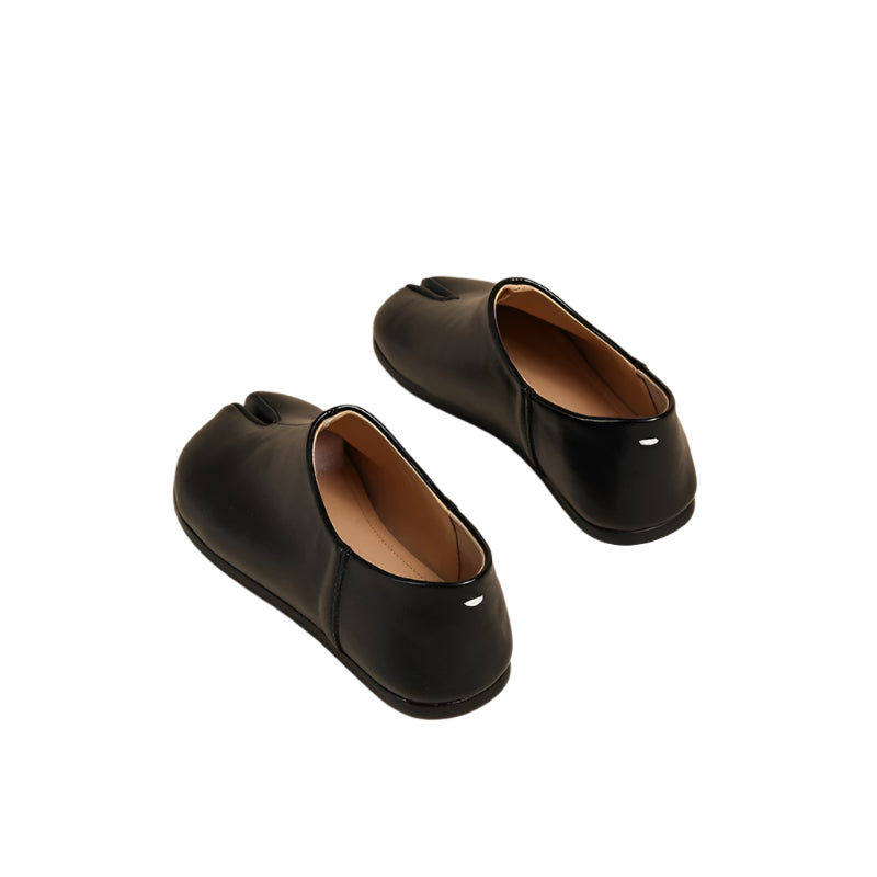 Vegetable Tanned Sheepskin Split Toe Flats