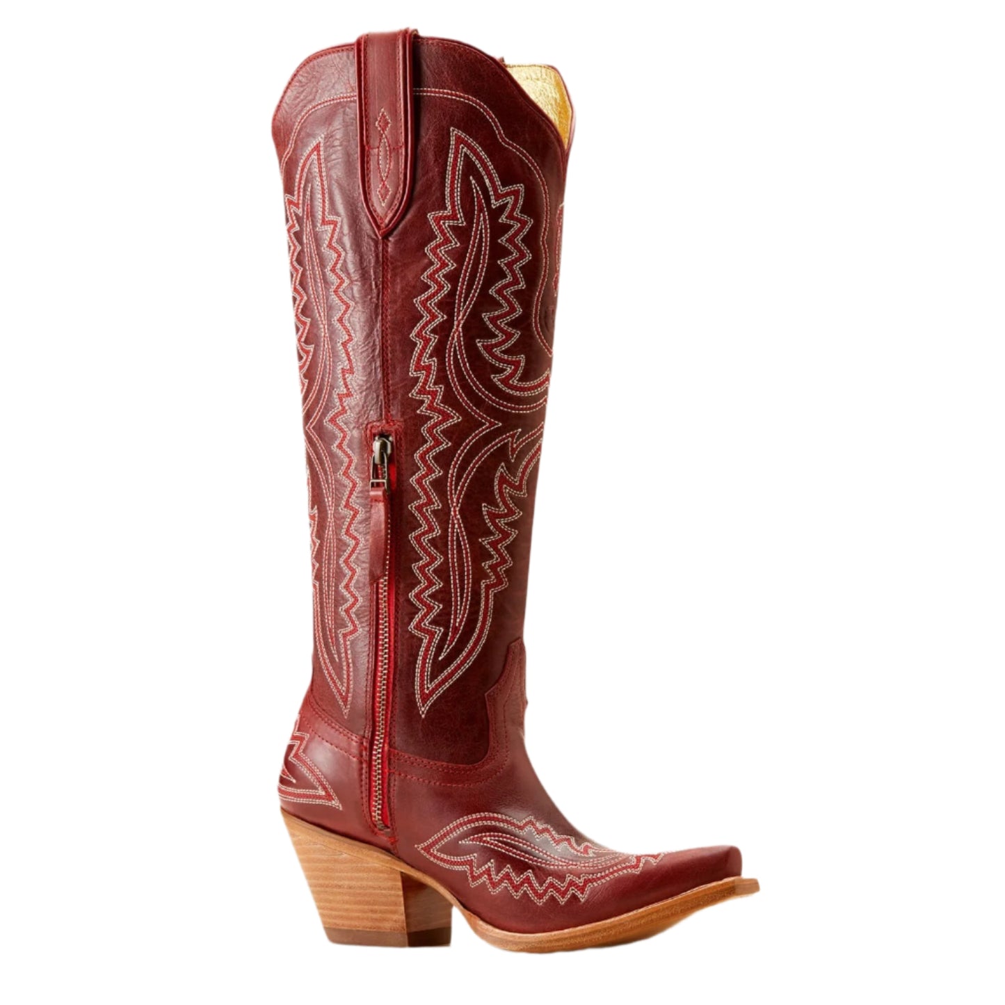 Side Zipper PU Leather Boots