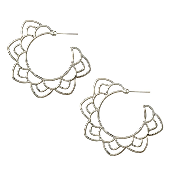 Lotus Drop Earrings