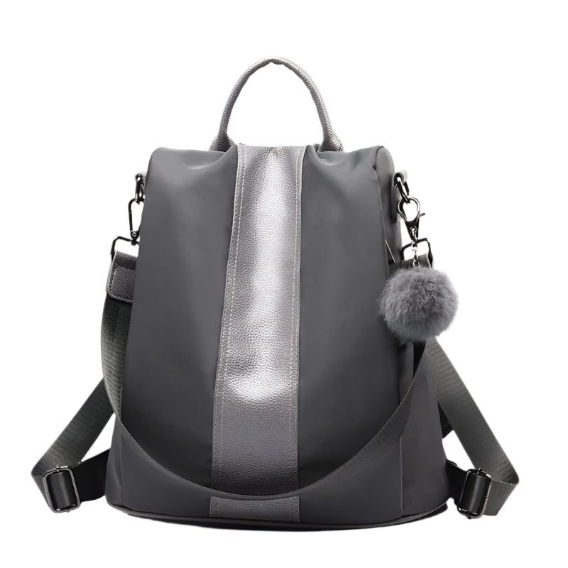 Sheepskin Patchwork Messenger Style Bag with Shoulder Strap
