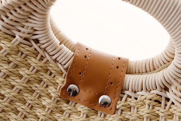 Hand Woven Rattan Handbag