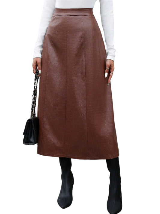 High Waist Midi Skirt