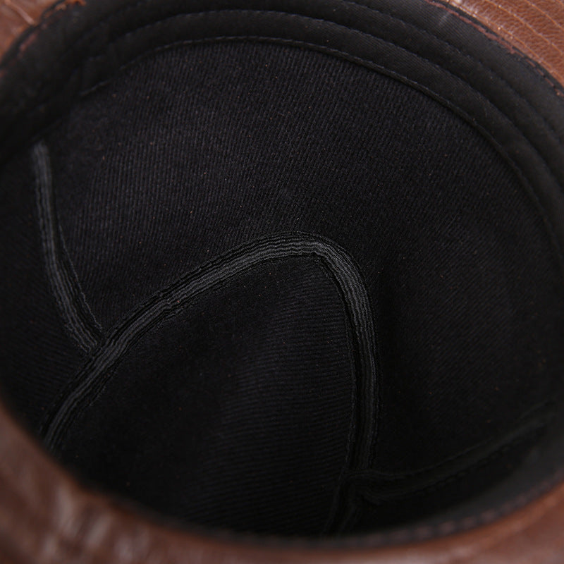 Men's Cowhide Leather Hat
