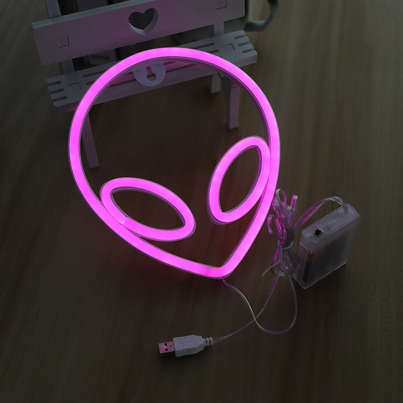 LED Wall Hanging Alien Neon Light