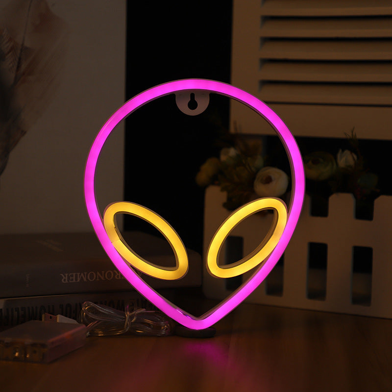 LED Wall Hanging Alien Neon Light