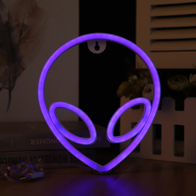 LED Wall Hanging Alien Neon Light